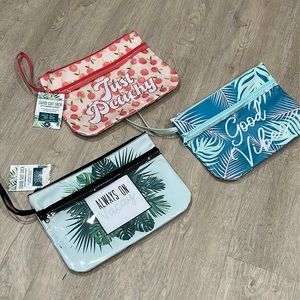 ✨sold✨ Beach Swimsuit Pouch with 2 Zipper Pockets